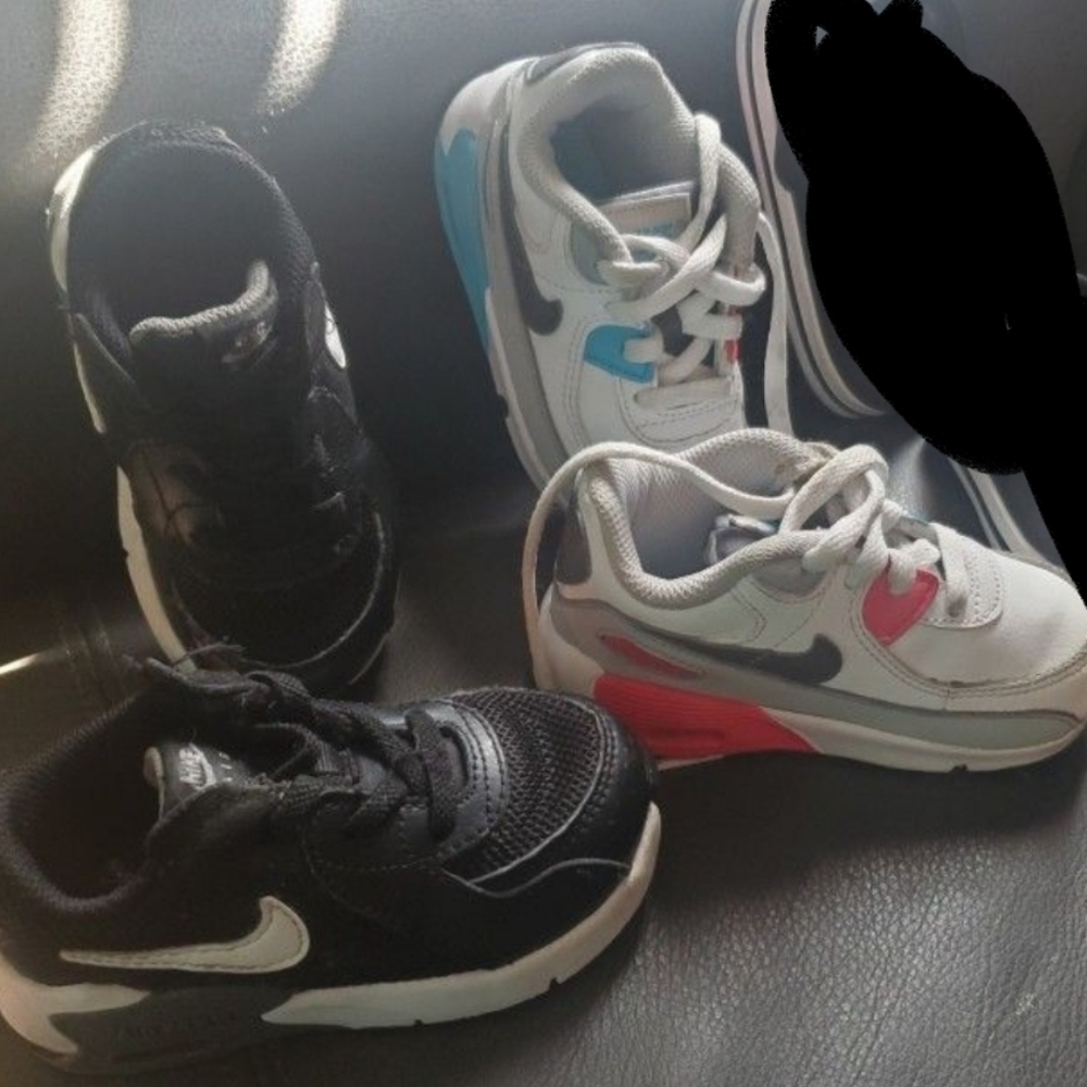 Little Boys Toddler shoe Lot Nike air max Sneakers size 6c 6